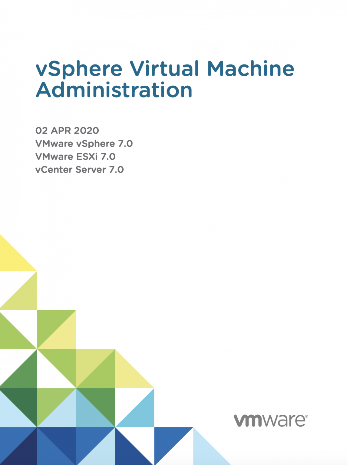 Vmware vsphere 7 установка настройка управление